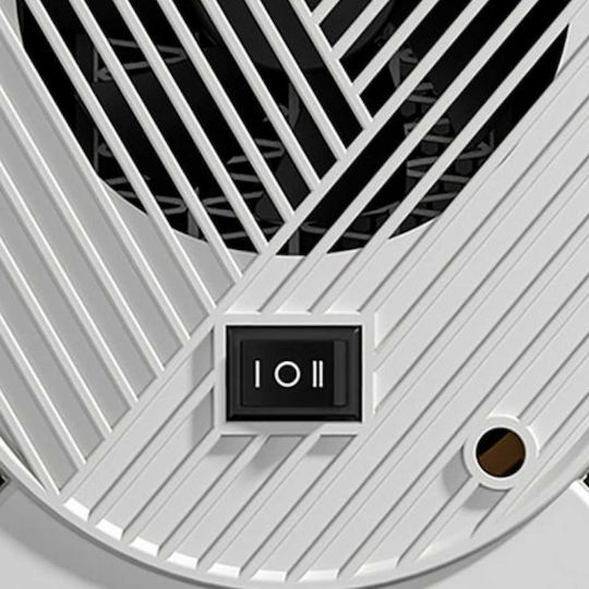 Uncle George Fan Heater Room Floor White 1200W