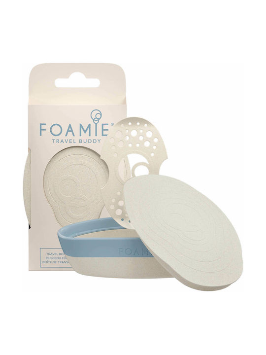 Foamie Travel Buddy Plastic Soap Dish Countertop White