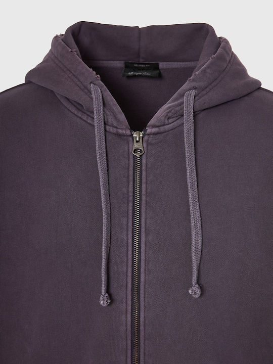 Sweatshirt mit Kapuze Lila