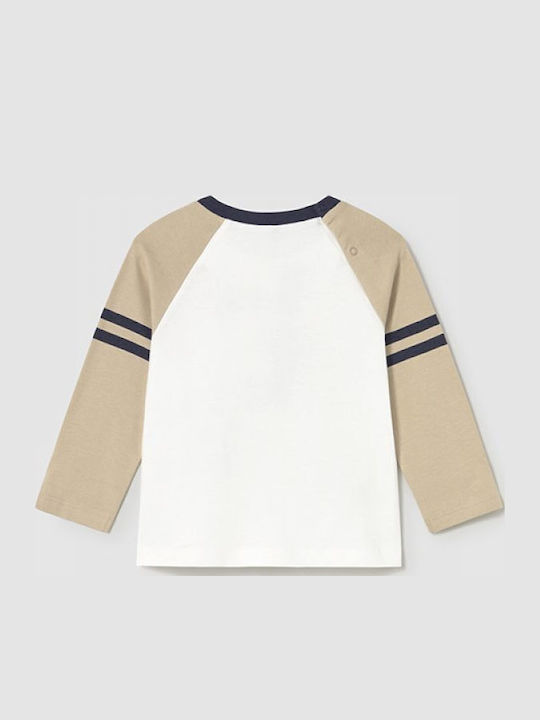 Kinderhemd Langarm Beige