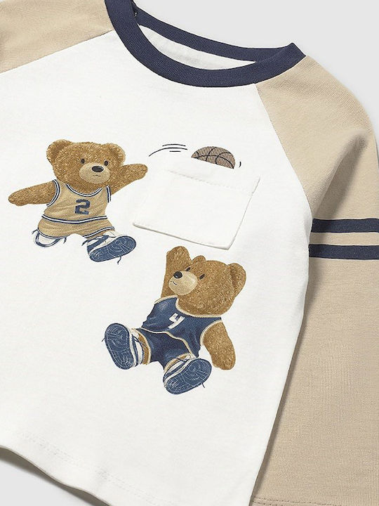 Kinderhemd Langarm Beige