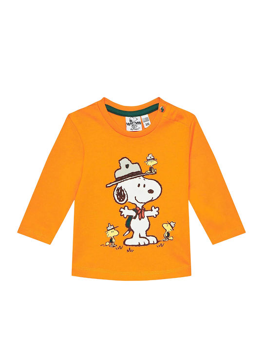 Kinderhemd Langarm orange