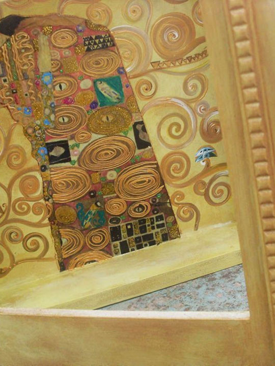 Artifact Cutie pentru Coroană de Nuntă Dreptunghiulară Lemnoasă Bronz 25x25εκ.
