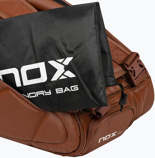 Nox Tennis Tasche Rucksack Padel 3 Schläger Braun