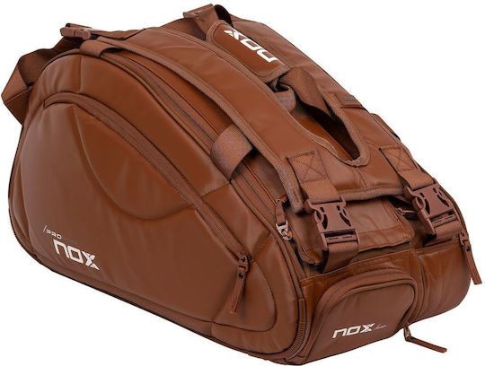 Nox Tennis Tasche Rucksack Padel 3 Schläger Braun