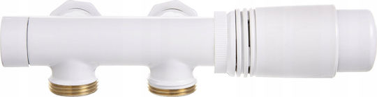 Invena Invena Duoplex Κατω Συνδεση 50mm Λευκο Cz-89-015