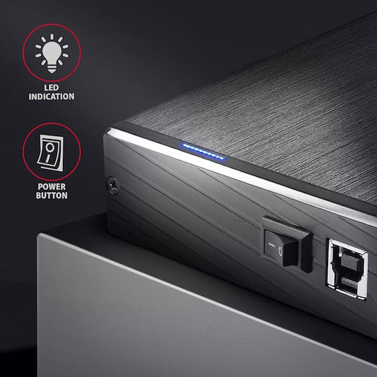 Axagon Θήκη για Σκληρό Δίσκο 3.5" SATA III με σύνδεση USB 3.2
