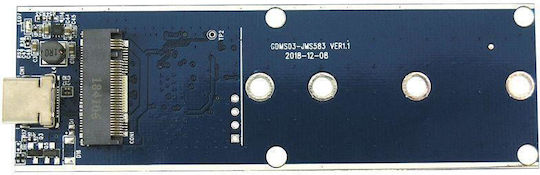LC-Power Θήκη για Σκληρό Δίσκο M.2 SATA III / PCI Express NVME με σύνδεση USB 3.1