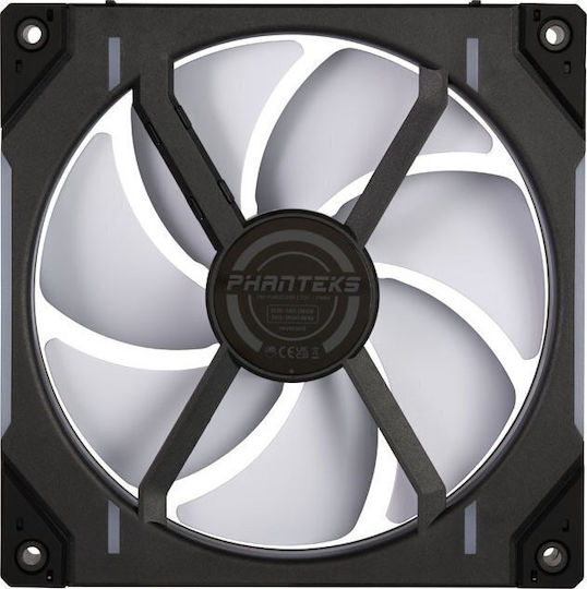 Phanteks PH-F140D30R Reverse Blade Case Fans (1800rpm / 71.76cfm) with RGB Lighting and 4-Pin PWM Connection 3pcs