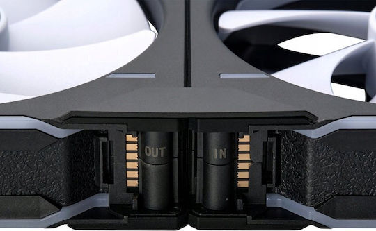 Phanteks PH-F140D30 Case Fan (2000rpm / 71.93cfm) με RGB Φωτισμό και Σύνδεση 4-Pin PWM