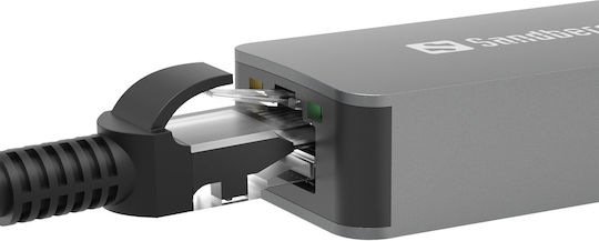 Sandberg Μετατροπέας USB-A / USB-C male σε Ethernet female 1τμχ (136-68)