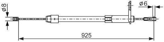 Cable Parking Brake Bosch 1 987 477 846