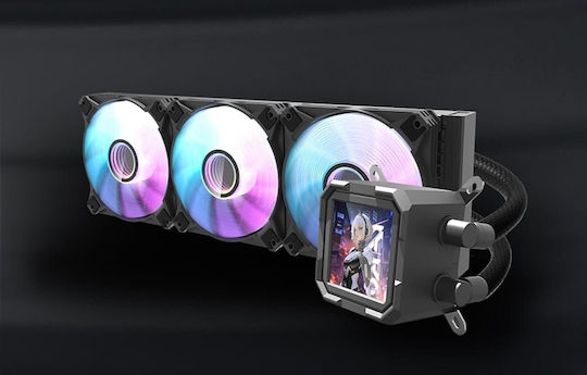 Darkflash DV360S Water Cooling AIO CPU with 3 120mm Fans and ARGB Lighting