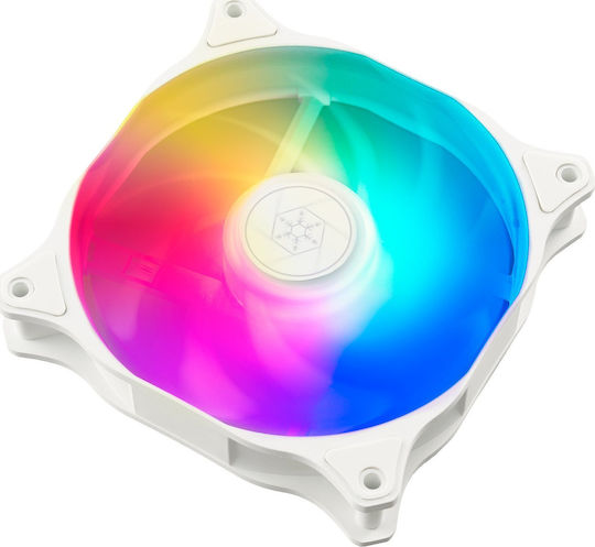 Silverstone PF240W-ARGB V2 v2 Υδρόψυξη AIO CPU με 2 Ανεμιστήρες 120mm Λευκή