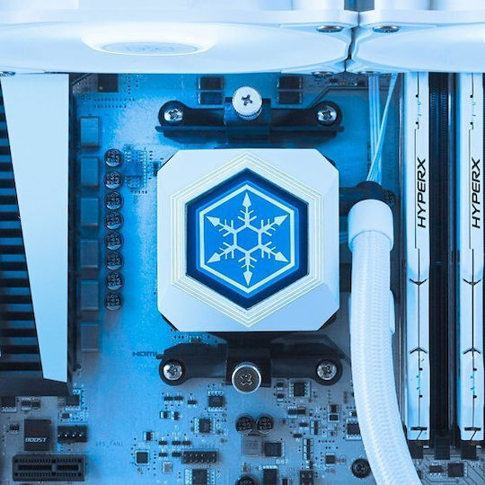 Silverstone PF240W-ARGB V2 v2 Υδρόψυξη AIO CPU με 2 Ανεμιστήρες 120mm Λευκή