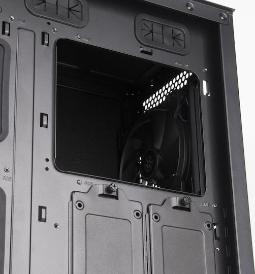 Silverstone Seta H1 Gaming Midi Tower Κουτί Υπολογιστή με Πλαϊνό Παράθυρο και RGB Φωτισμό Μαύρο