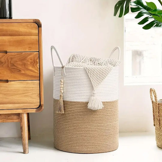 Viosarp Coș decorativ Din paie Beige 28x35buc