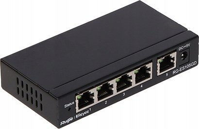 Ruijie RG-ES105GD Unmanaged L2 Switch με 5 Θύρες Gigabit (1Gbps) Ethernet