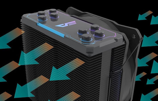 Darkflash Z4 Pro Mist CPU Cooling Fan with RGB for AM4/AM5/1200/115x/1700 Socket