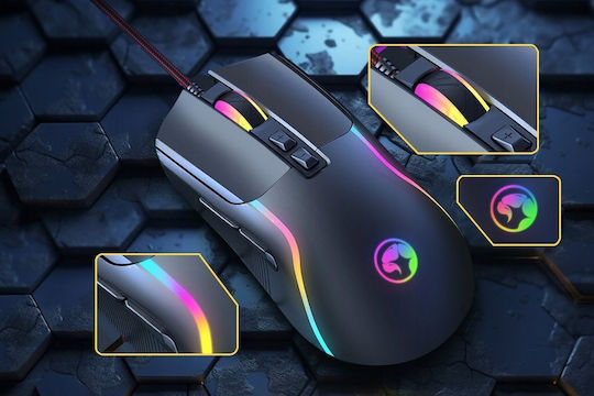 Marvo M292 RGB Gaming Gaming Maus 8000 DPI Schwarz