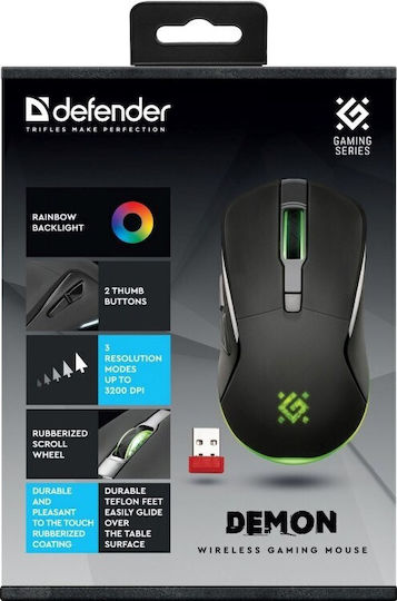 Defender Demon GM-534 Wireless RGB Gaming Mouse 3200 DPI Black