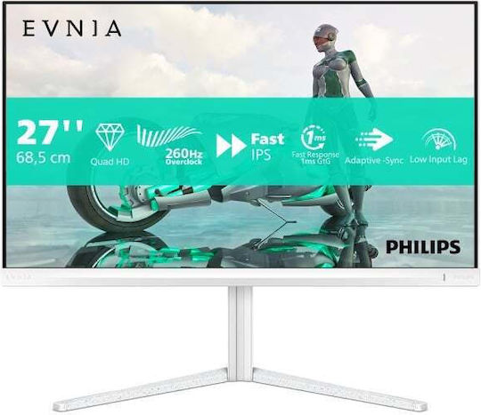 Philips Evnia 3500 Series IPS Gaming Monitor 27" QHD 2560x1440 240Hz White