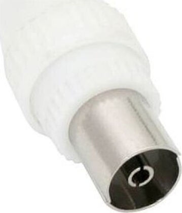 Blow Stecker Koaxial weiblich Weiß (DM-8588)