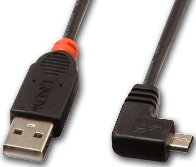 Lindy Regular USB 2.0 to micro USB Cable Μαύρο 2m (31977)