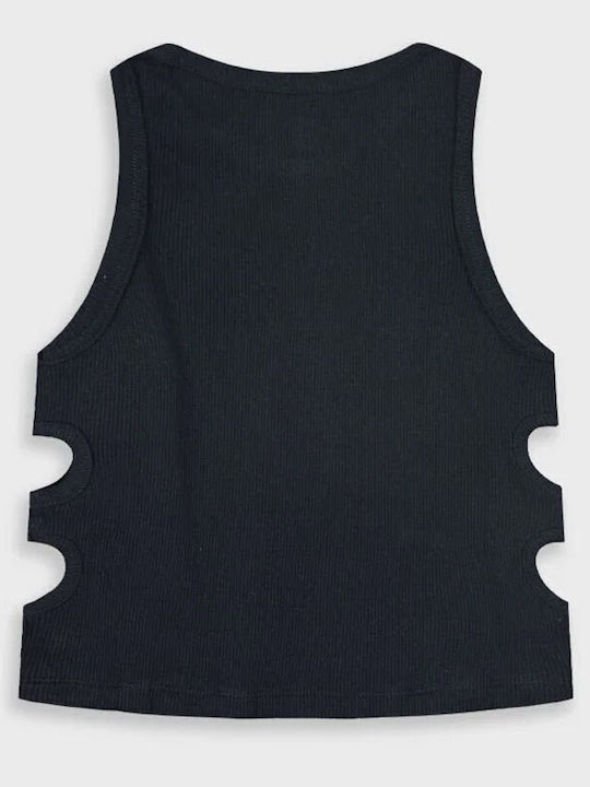 Kids Sleeveless Black Blouse