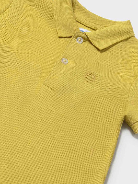 Παιδικό Polo Κοντομάνικο Ωχρα Basic