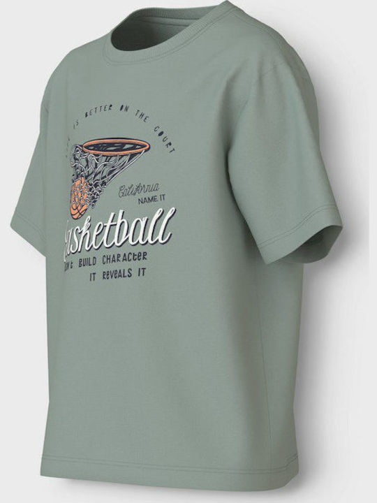 Παιδικό T-shirt Dusty Olive Basketball