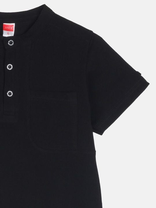Kids Top Short-sleeved Black Gentleman