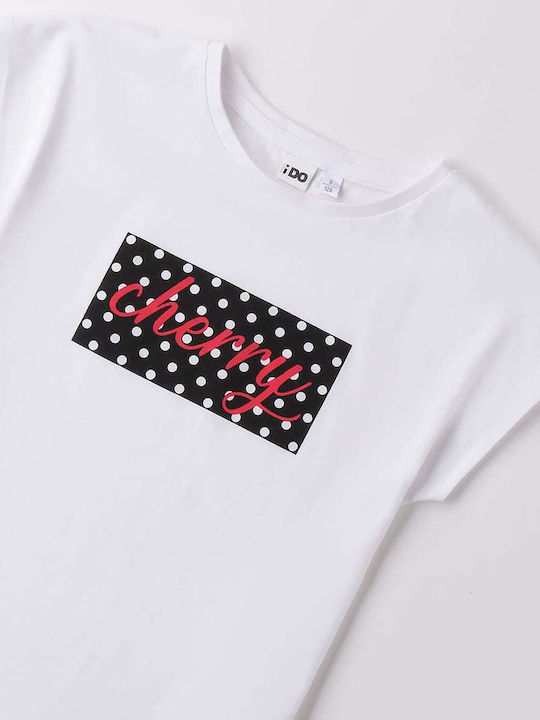 Tricou pentru copii Optical White