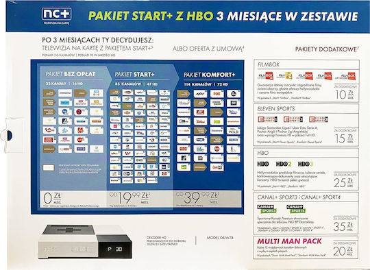 Nc+ Prepaid TV Service Hbo Start+ Bg5 Package
