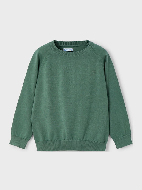 Kinderpullover Langarm Grün Basic
