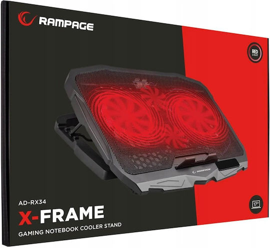 Rampage Cooling Pad for Laptop with 4 Fans and Illumination