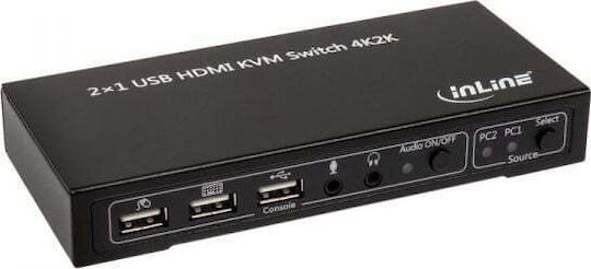 InLine KVM & Data Switch 62602I