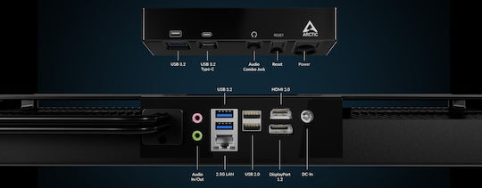 Arctic Senza 5700G Desktop PC (Ryzen 7-5700G/32GB DDR4/1TB SSD/W11 Home)
