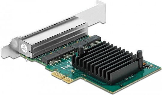 Delock PCI Express Karte 89025 PCI Express zu 4 x RJ45 Gigabit LAN RTL8111