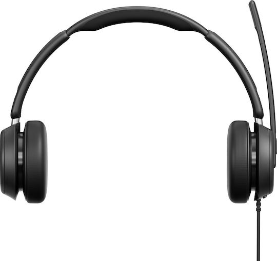 Epos IMPACT 860 UC DUO Auf dem Ohr Multimedia-Headsets mit Mikrofon und Verbindung USB-A / USB-C in Schwarz Farbe