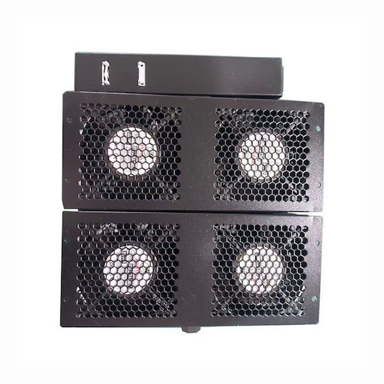 Cooling Unit 4 Fans Thermostat Power On Tsfan-s4 Floor Standing Rack Cabinet 600x800mm