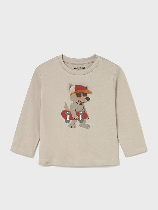 Kids' Shirt Long Sleeve Beige