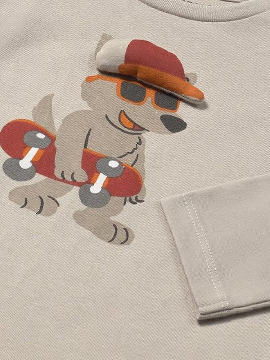 Kids' Shirt Long Sleeve Beige