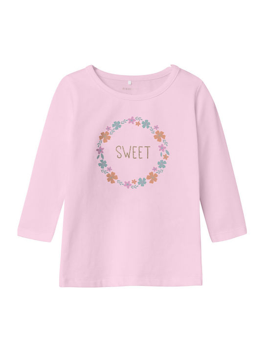 Kids Long-Sleeved Lilac Top Rainbow
