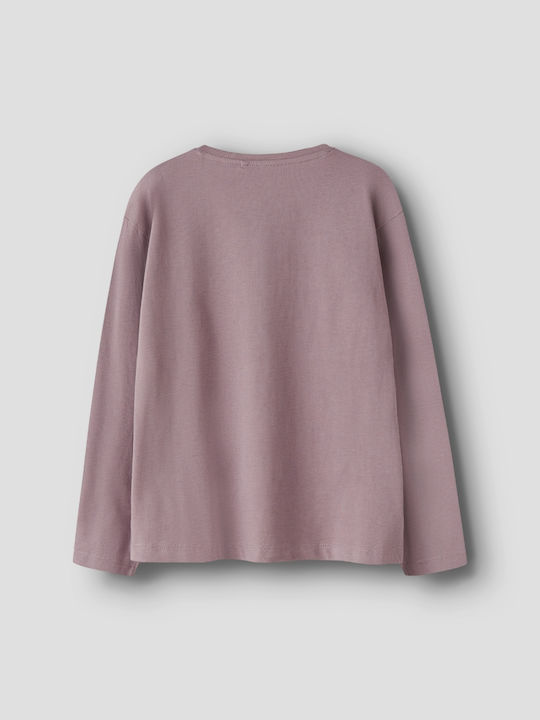 Kids Long-sleeved Lilac Sweater Sweet Love