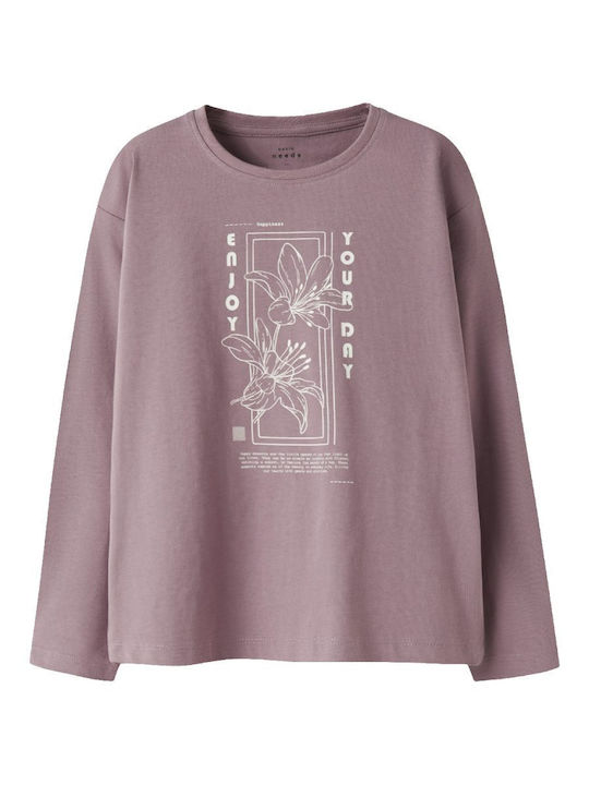 Kids Long-sleeved Lilac Sweater Sweet Love
