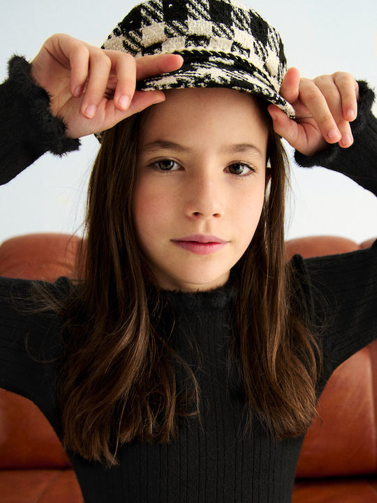 Kids Long-Sleeved Black Blouse