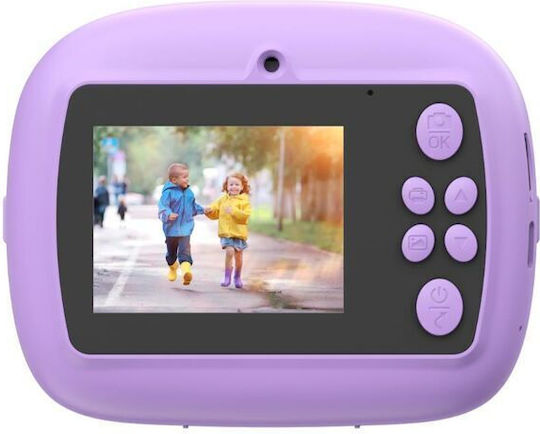 Celly KIDSCAMPRINTVL Παιδική Φωτογραφική Μηχανή με Θερμική Εκτύπωση Μωβ
