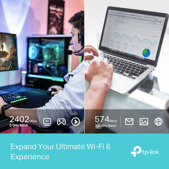 Мрежов адаптер Tp-link Archer Tx50uh 3000 Mbps Безжичен Ax Usb 3.0 2 вътрешни антени
