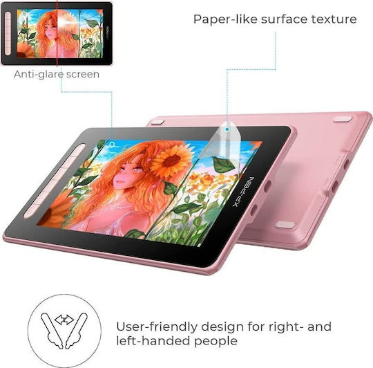 XP-Pen Artist 10 2nd Gen Γραφίδα Σχεδίασης με Όθονη FHD 10.1" Ροζ